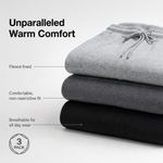 Pantalones de chándal BottomLine 3‑pack de forro polar para mujer con bolsillos
