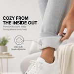 Pantalones de chándal BottomLine 3‑pack de forro polar para mujer con bolsillos