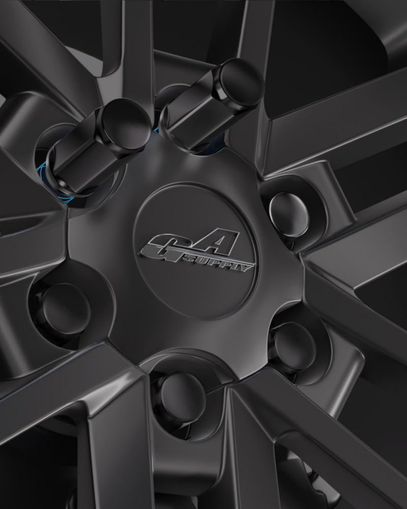 Tuercas de rueda GAsupply 14x1.5 48 mm negras 19 mm hexagonales 24 unidades