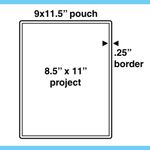Sobres laminadores Apache tamaño carta 24 × 29 cm – Pack de 300 – 5 mil