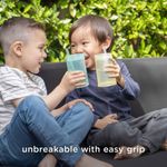 Vaso con pajilla Olababy 270 ml de silicona color arándano