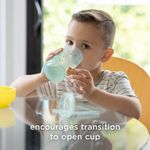 Vaso con pajilla Olababy 270 ml de silicona color arándano