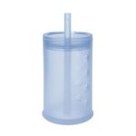 Vaso con pajilla Olababy 270 ml de silicona color arándano
