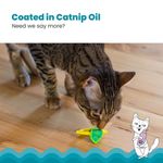 Juguete para gato Catstages 6 cm con hierba gatera y mordedor dental