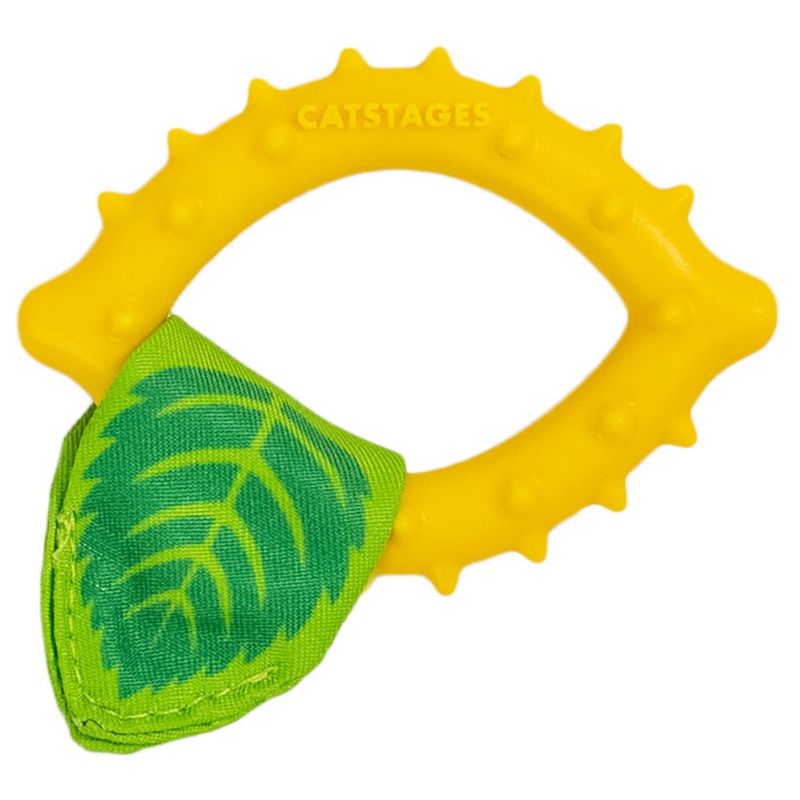 Juguete para gato Catstages 6 cm con hierba gatera y mordedor dental
