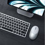 Teclado Satechi Slim X1 Bluetooth Retroiluminado Plateado