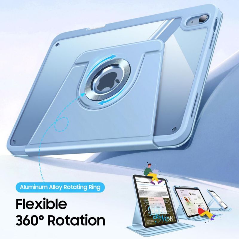 Funda para iPad FINTIE Rotativa 11"/10.9" con soporte para Apple Pencil