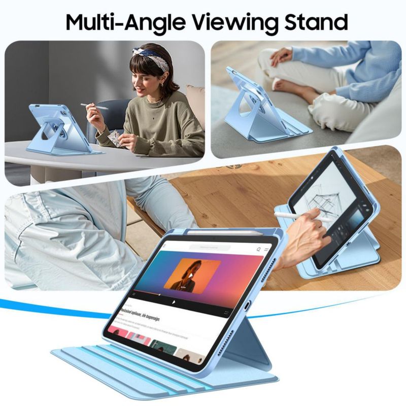 Funda para iPad FINTIE Rotativa 11"/10.9" con soporte para Apple Pencil