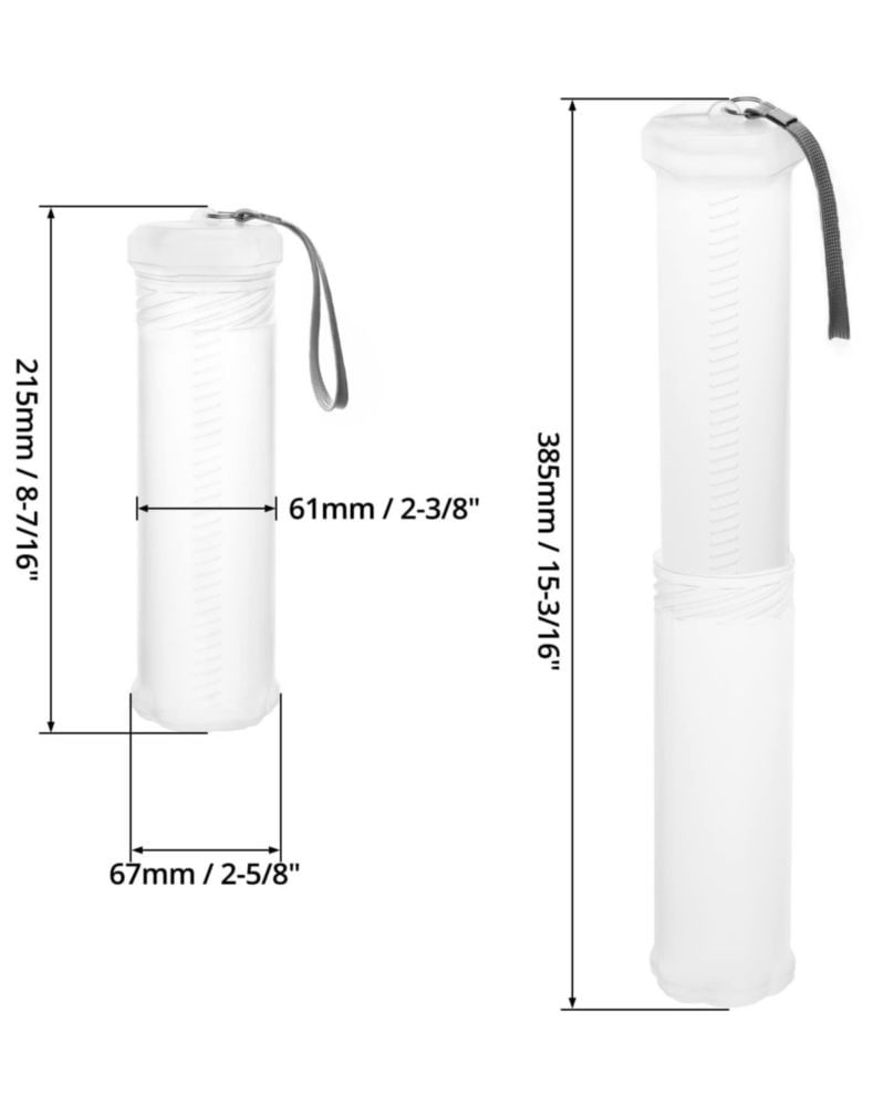 Tubo de artista QWORK ajustable 21‑38 cm paquete de 2