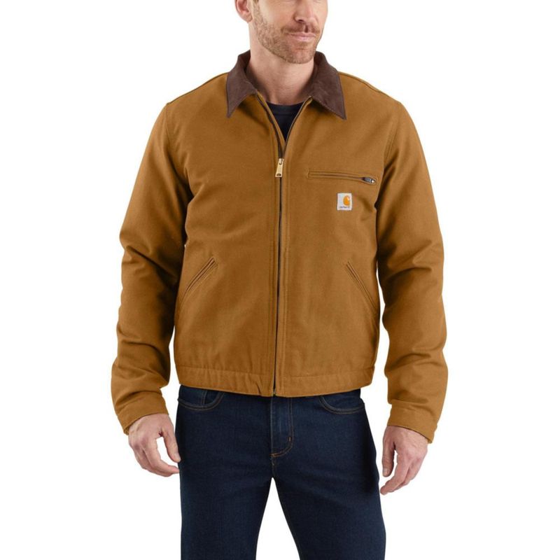 Abrigo Carhartt J01 Duck Detroit Marrón Talla XL Alta