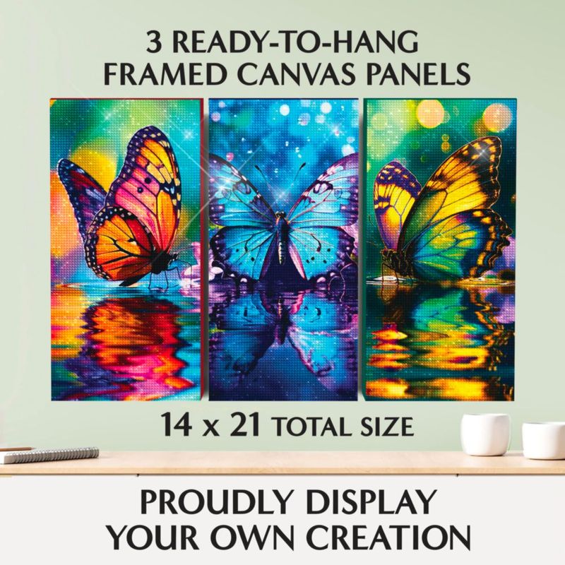 Kit de Pintura con Diamantes ArtSkills – Mariposas con Marco