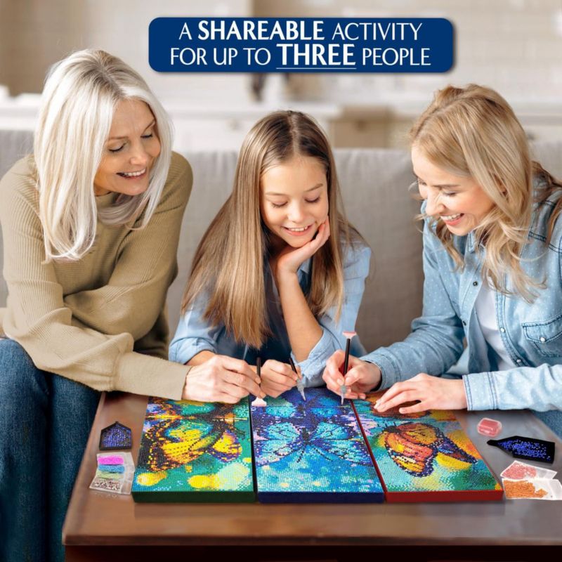Kit de Pintura con Diamantes ArtSkills – Mariposas con Marco