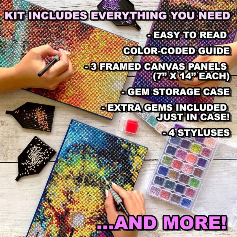 Kit de Pintura con Diamantes ArtSkills – Mariposas con Marco