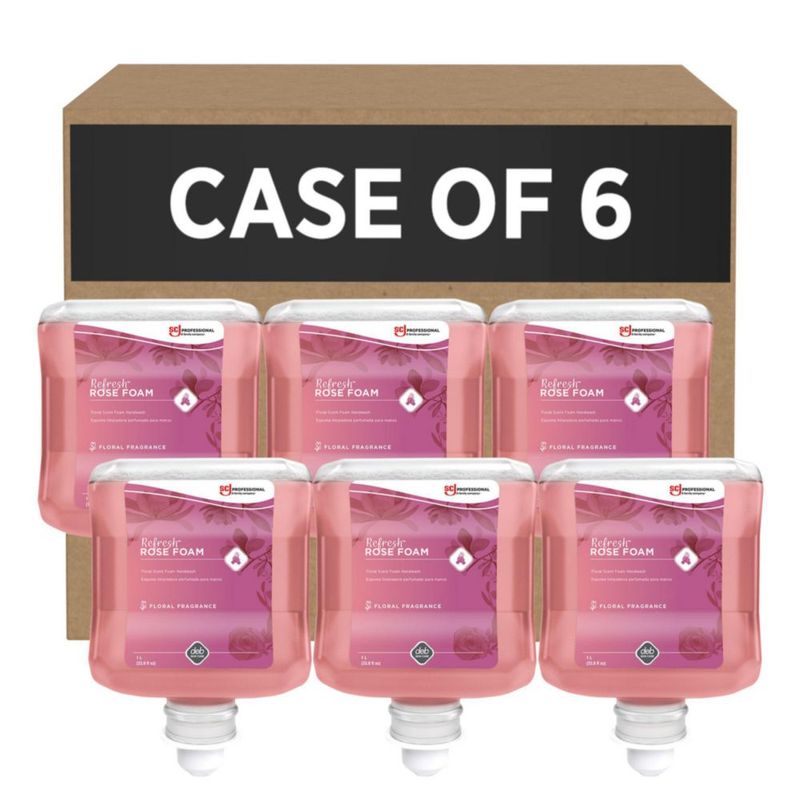 Jabón de manos SC Johnson Professional 1 L (paquete de 6) Rosa