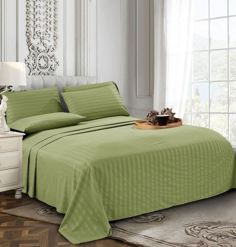 Juego de sábanas Elegant Comfort Queen Verde Salvia - 6 piezas