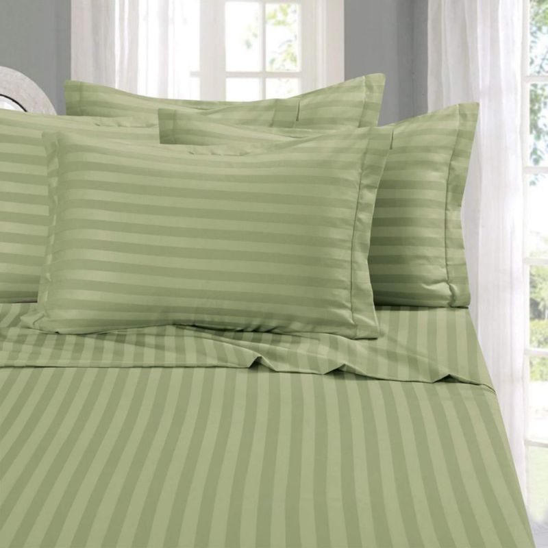 Juego de sábanas Elegant Comfort Queen Verde Salvia - 6 piezas