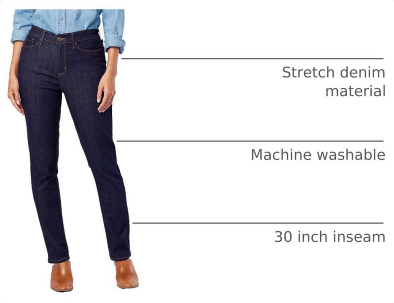 Jeans Levi Strauss Signature Gold para mujer – Corte Slim