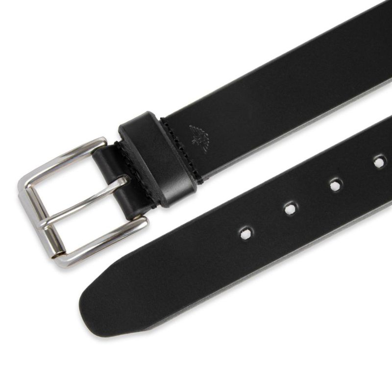 Cinturón DOCKERS de cuero negro de 91 cm con hebilla clásica
