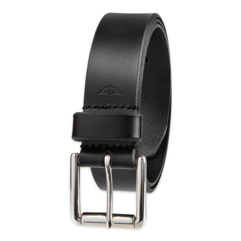 Cinturón DOCKERS de cuero negro de 91 cm con hebilla clásica