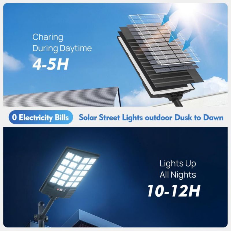 Luces solares JOISTOON paquete de 4 impermeables con sensor de movimiento