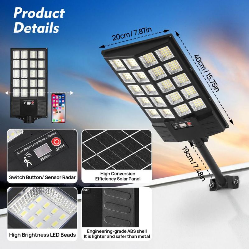 Luces solares JOISTOON paquete de 4 impermeables con sensor de movimiento