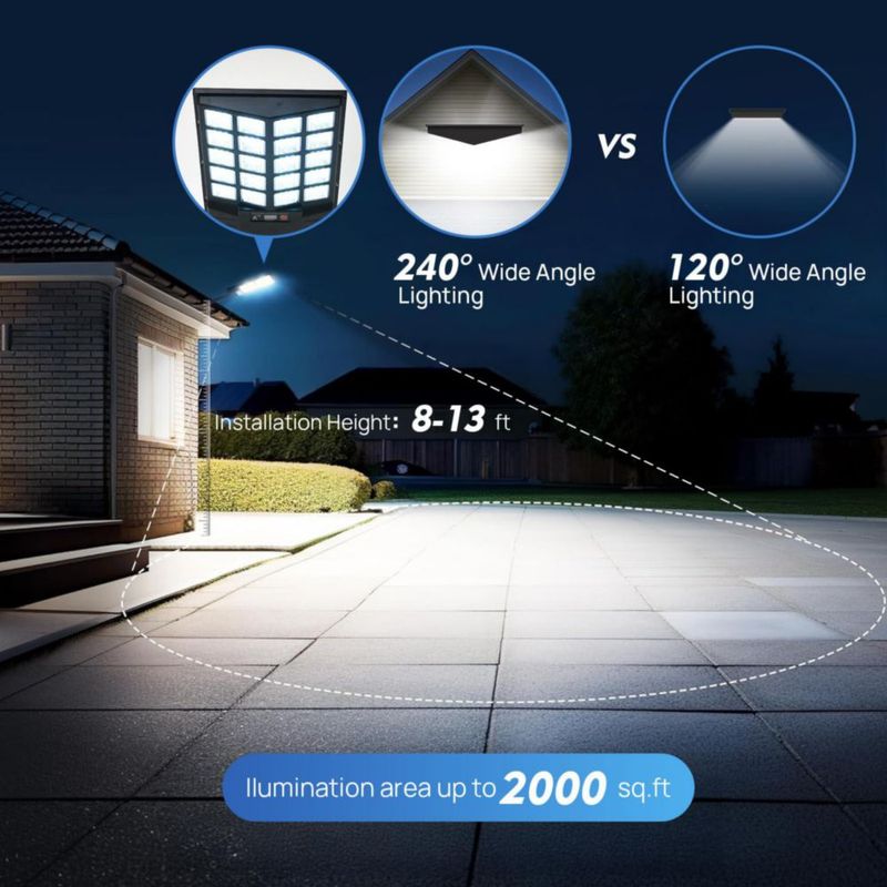 Luces solares JOISTOON paquete de 4 impermeables con sensor de movimiento