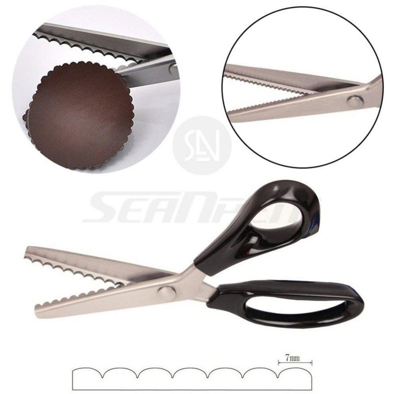 Tijeras Price Xes 235 cm negras dentadas 7 mm