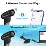 Escáner de códigos de barras alacrity inalámbrico 433 MHz y Bluetooth gris