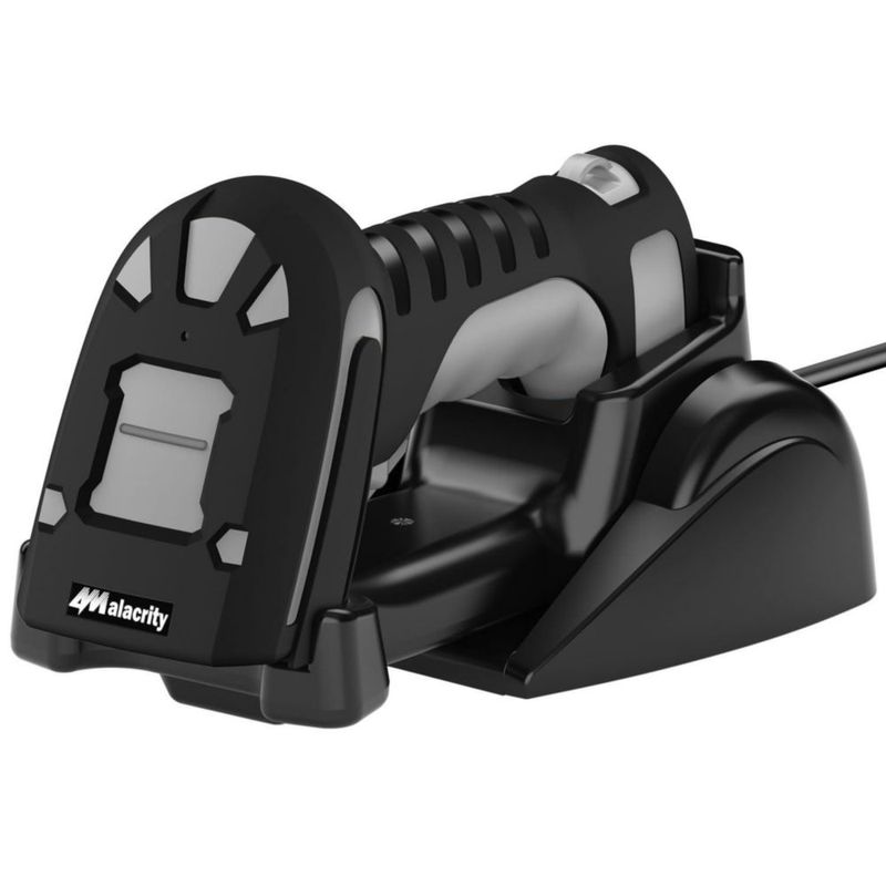 Escáner de códigos de barras alacrity inalámbrico 433 MHz y Bluetooth gris