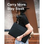 Funda para portátil MOFT 13" con soporte y compartimento – Cuero vegano