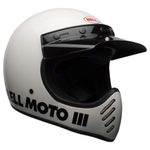 Casco BELL Moto-3 Blanco Clásico Talla Mediana