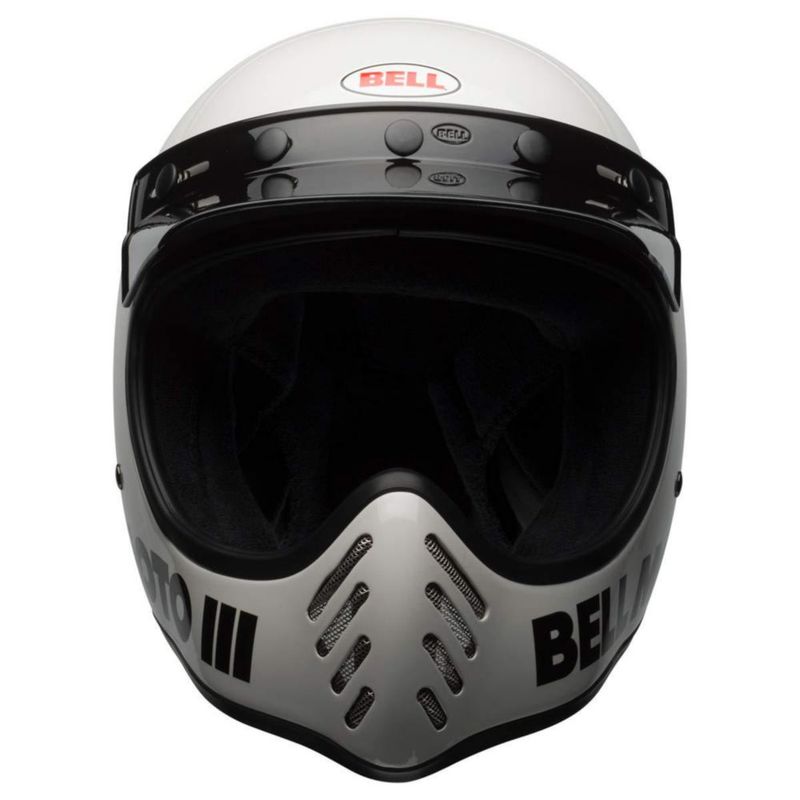 Casco BELL Moto-3 Blanco Clásico Talla Mediana