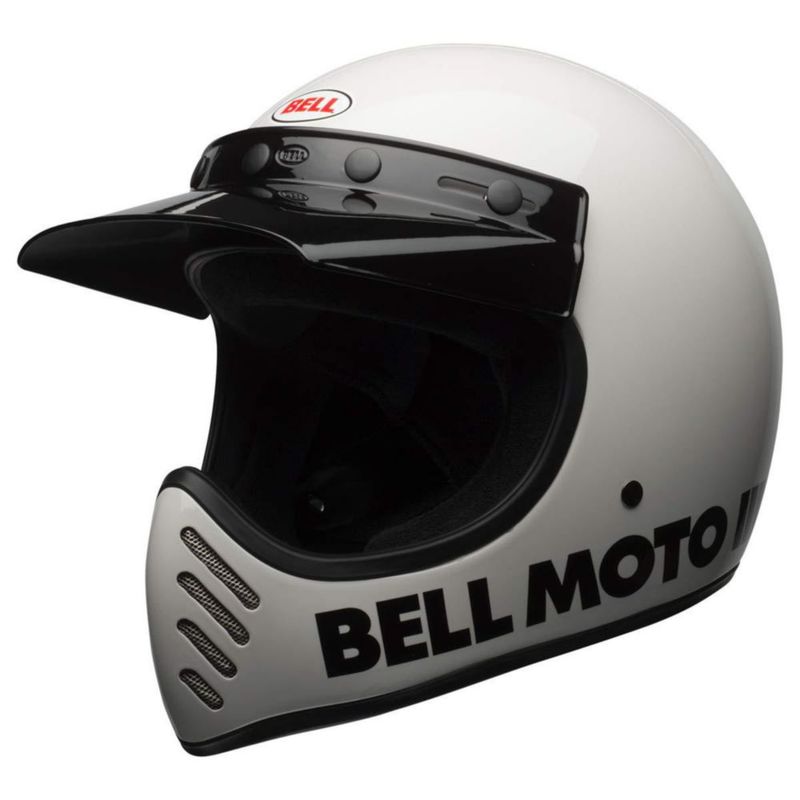 Casco BELL Moto-3 Blanco Clásico Talla Mediana