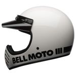 Casco BELL Moto-3 Blanco Clásico Talla Mediana