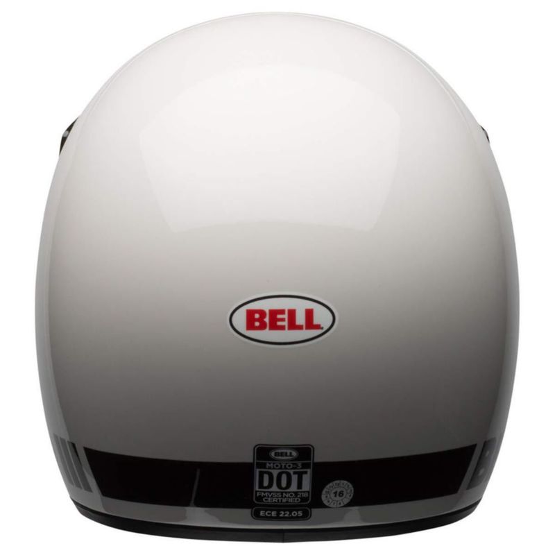 Casco BELL Moto-3 Blanco Clásico Talla Mediana