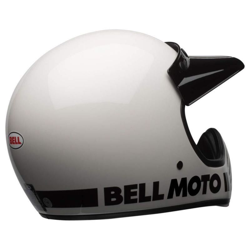 Casco BELL Moto-3 Blanco Clásico Talla Mediana