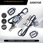 Sensor de oxígeno Sangyue para Honda Accord 2.3L (2 unidades)
