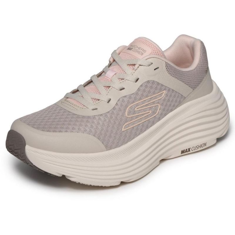 Zapatillas Skechers Max Cushioning 7.5 Anchas Natural