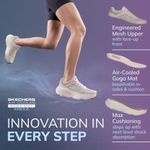 Zapatillas Skechers Max Cushioning 7.5 Anchas Natural