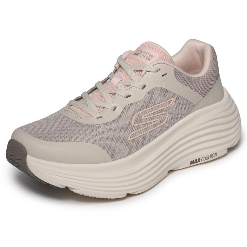 Zapatillas Skechers Max Cushioning 7.5 Anchas Natural