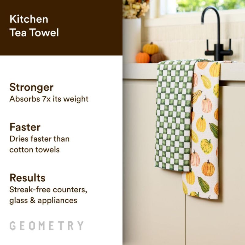 Juego de 2 paños de cocina GEOMETRY Harvest 46 × 76 cm