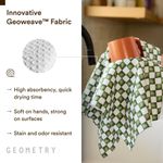 Juego de 2 paños de cocina GEOMETRY Harvest 46 × 76 cm