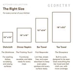 Juego de 2 paños de cocina GEOMETRY Harvest 46 × 76 cm