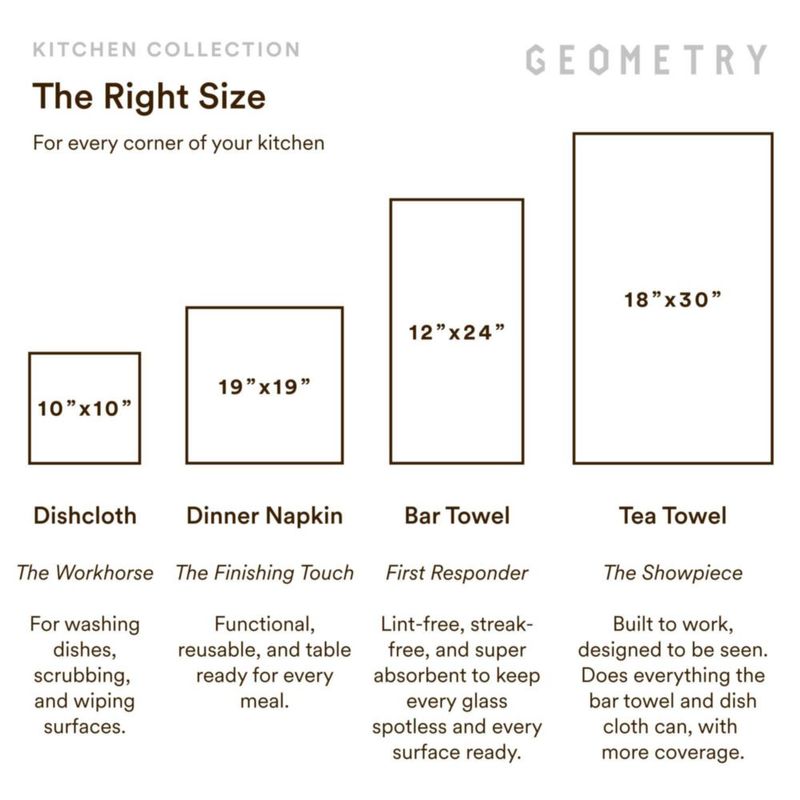 Juego de 2 paños de cocina GEOMETRY Harvest 46 × 76 cm