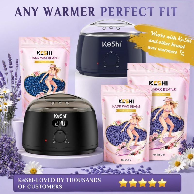 Perlas de cera KeShi 454 g recarga sin tiras aroma lavanda