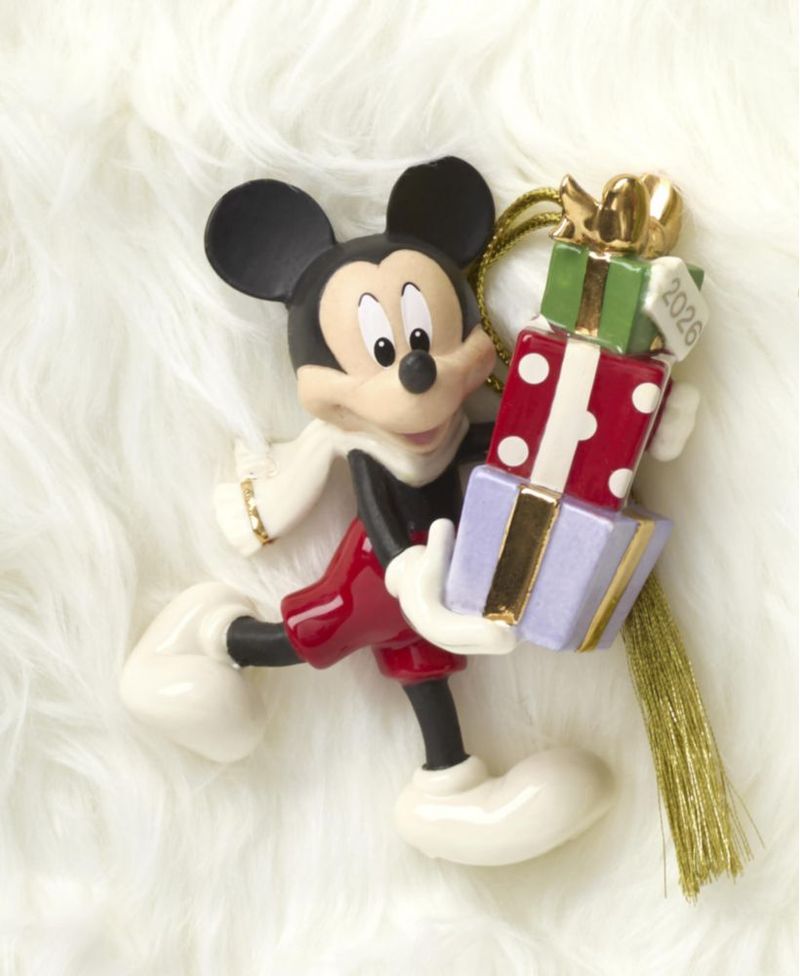 Adorno Lenox Mickey Mouse 2026 de porcelana