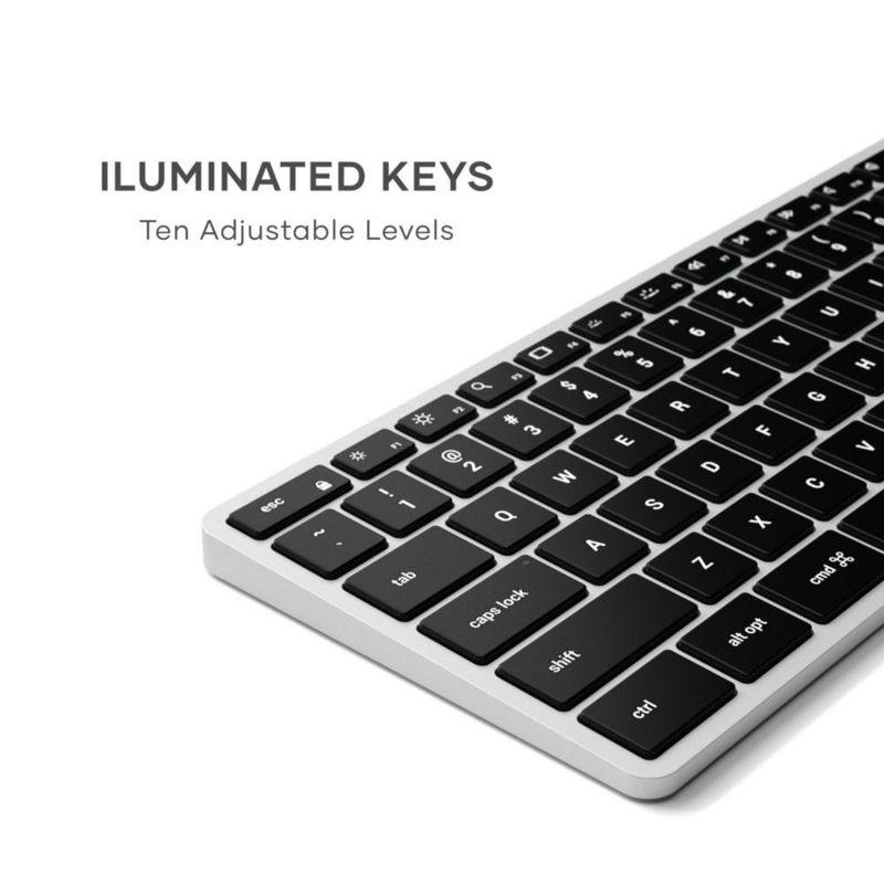 Teclado Satechi Slim X3 Bluetooth Retroiluminado Plateado