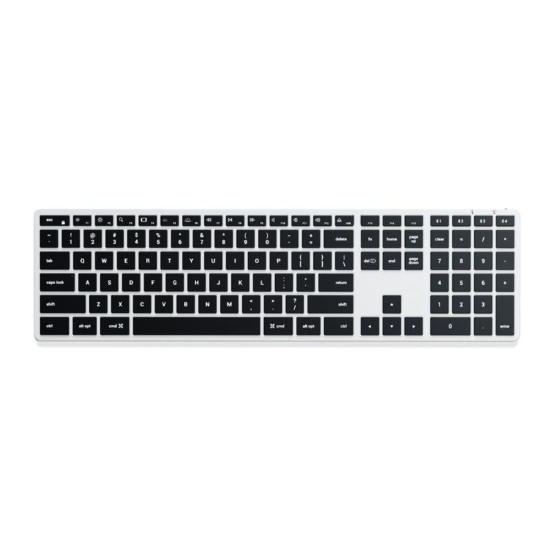 Teclado Satechi Slim X3 Bluetooth Retroiluminado Plateado