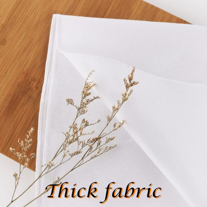 Paquete de 6 pañuelos de algodón blanco para hombre - Scotamalone