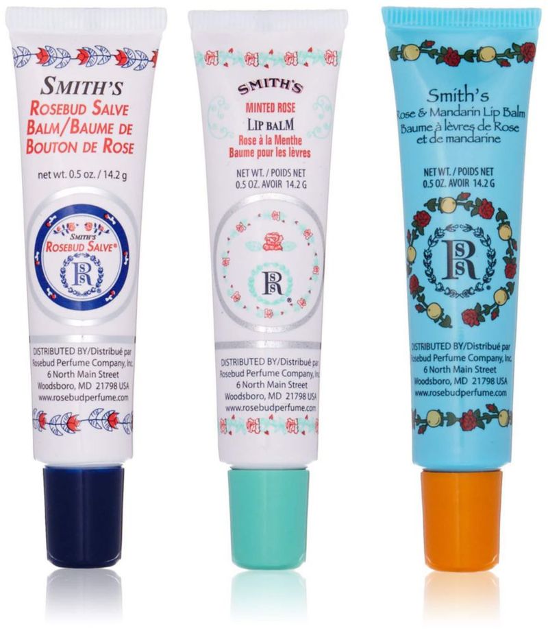 Bálsamo labial Rosebud Salve Trio Surtido de 15 ml